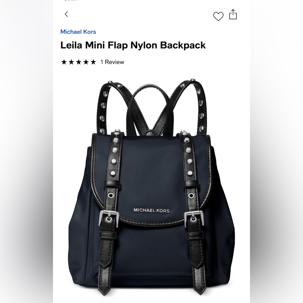 Michael Kors Leila Backpack Sm. NWT!